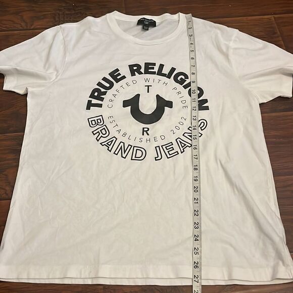 True Religion White Graphic Shirt - Picture 6 of 9